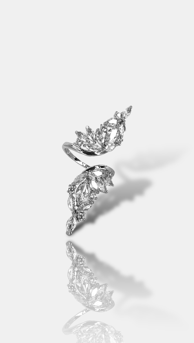 טבעת ערב מליסה 925 כסף 1