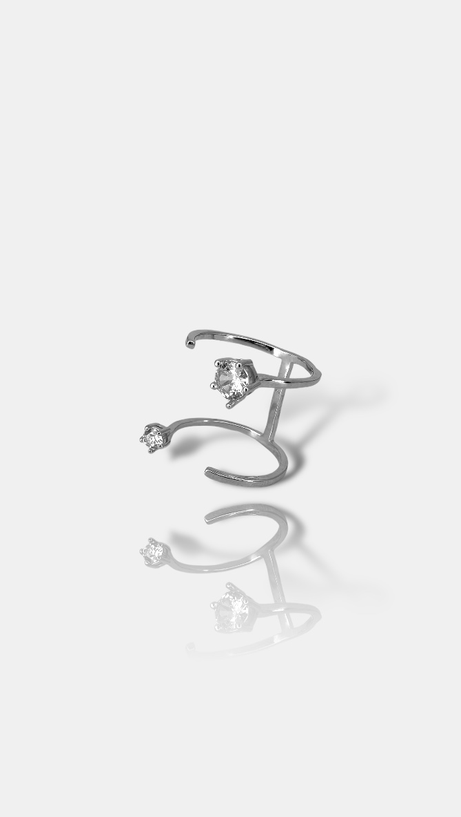 טבעת ערב נדין 925 כסף