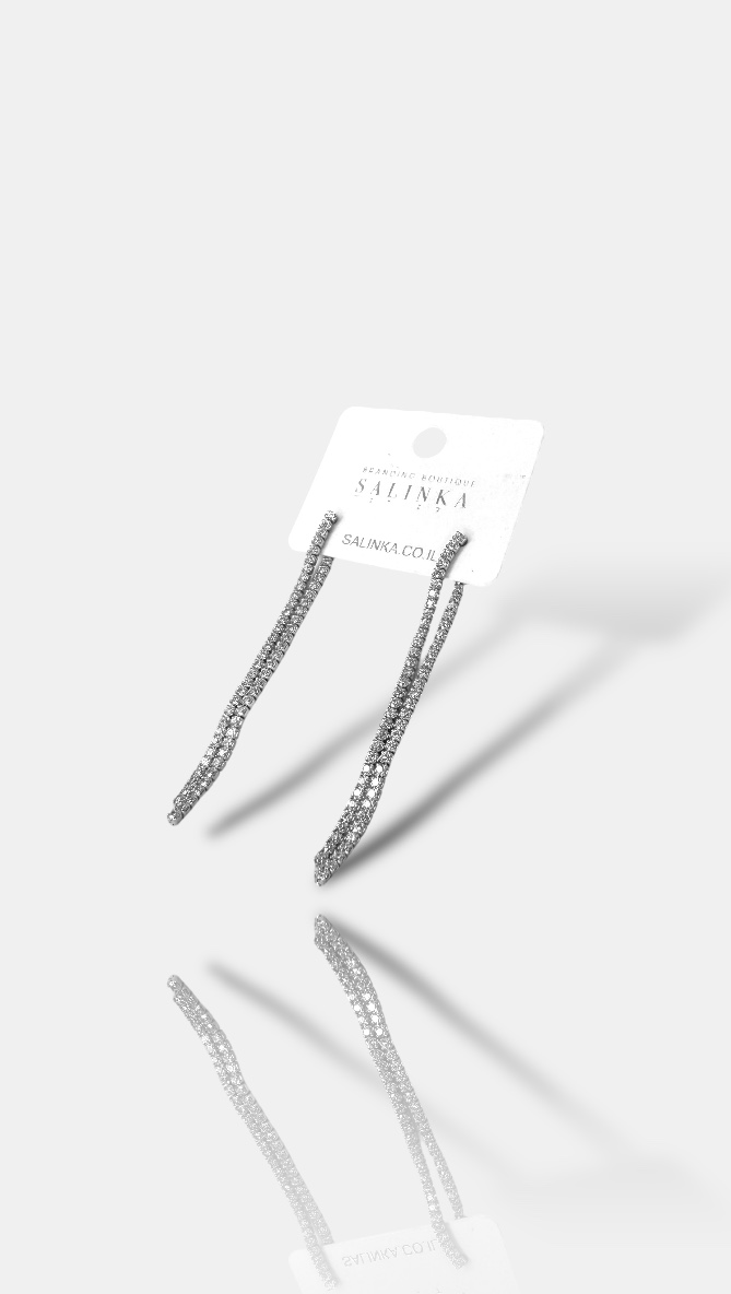 עגיל ערב טאיה 925 כסף 2