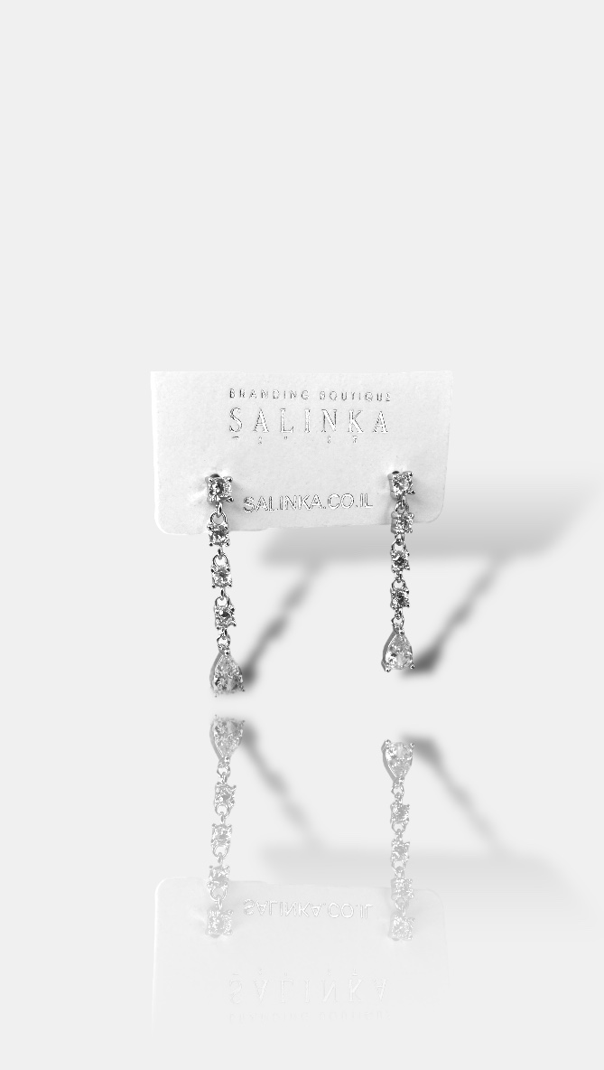 עגיל ערב טניה 925 כסף 2 עגיל ערב טניה 925 כסף 2