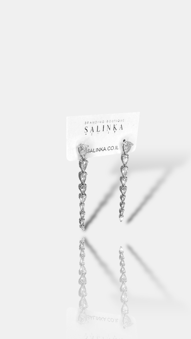 עגיל ערב יולי 925 כסף עגיל ערב יולי 925 כסף