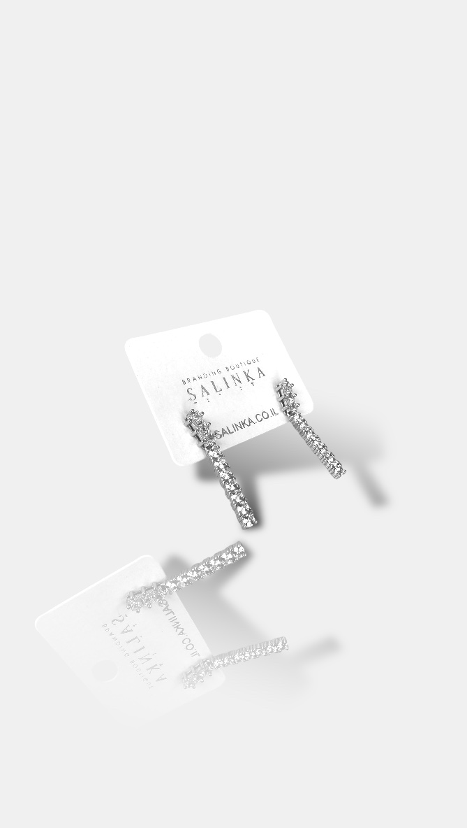 עגיל ערב לביא 925 כסף 2