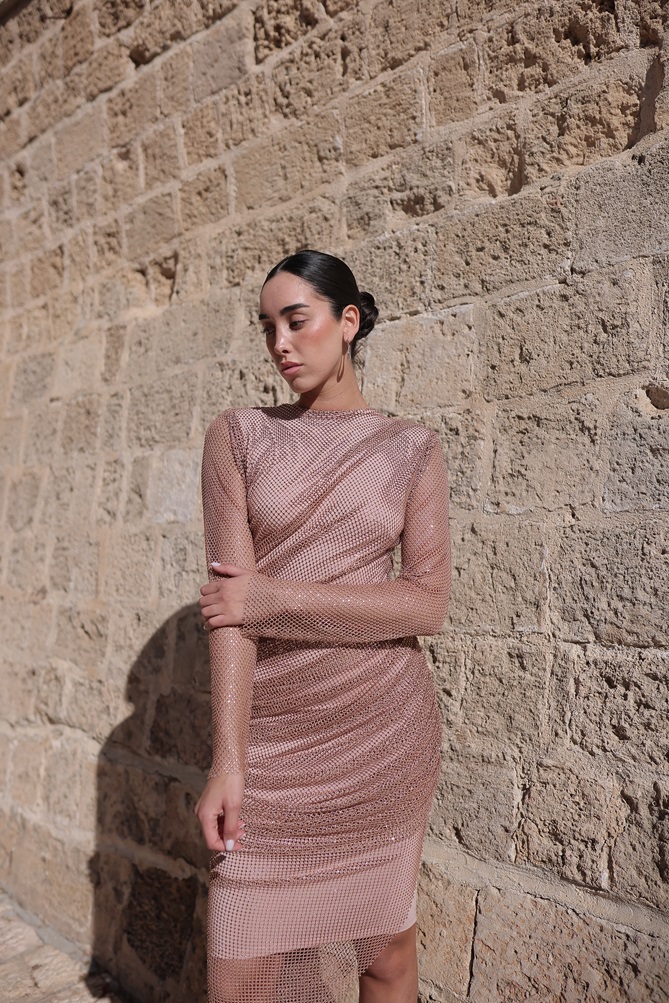 שמלת ערב צנועה זיו ניוד