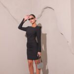 שמלת ערב מיני מלאני שחור 2