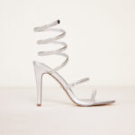 Roxenne נעל עקב כסף