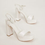 נעל עקב ערב Rene 4 קרם לבן 4