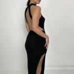 שמלת ערב מקבסי מיקה שחור 5