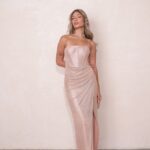 שמלת ערב ליב מקסי ורוד עתיק