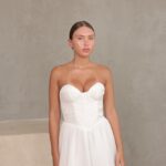 שמלת ערב מיני אינדיה לבן 3