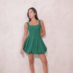 שמלת ערב מיני מורגן ירוק