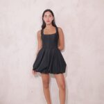 שמלת ערב מיני מורגן שחור