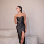 שמלת ערב מקסי נוגה שחור 2