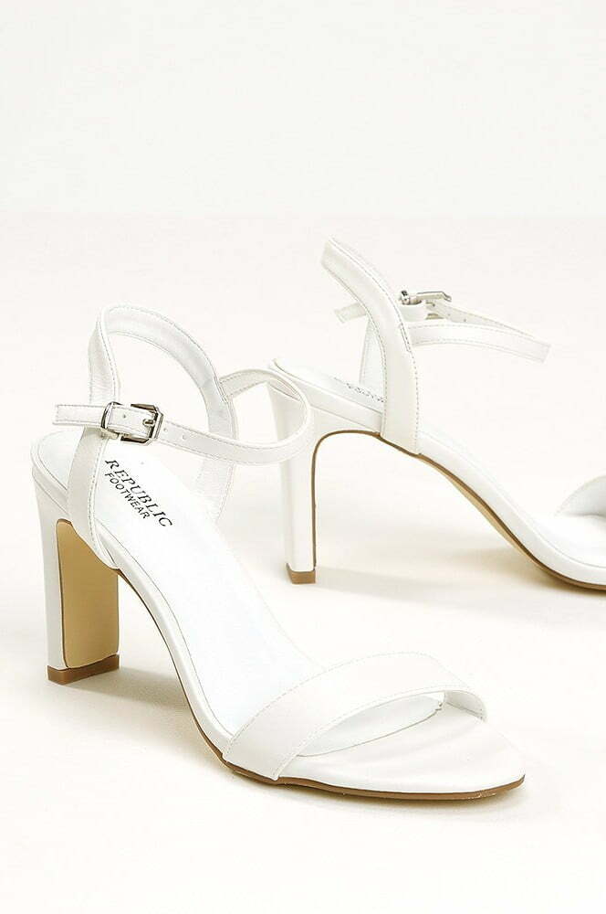 נעל עקב Maya 9 לבן רגיל