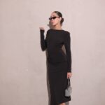 שמלת ערב מידי מילנה שחור 4