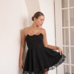 שמלת ערב מיני אליסון שחור 3