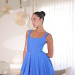 שמלת ערב מיני מורגן כחול רויאל