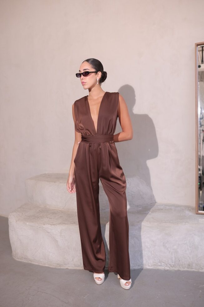 אוברול ערב גרין חום