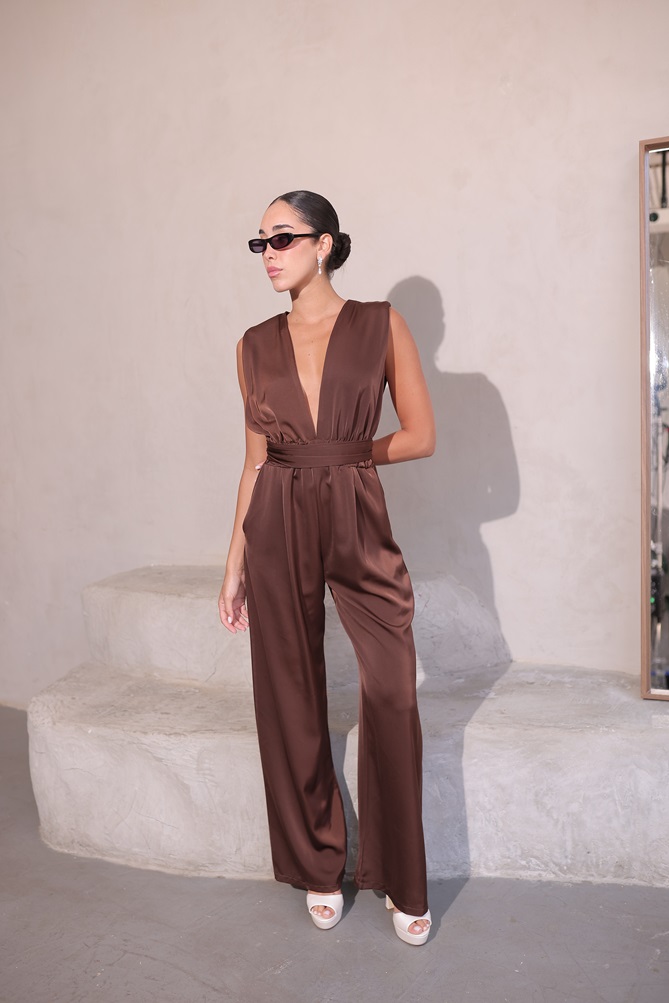 אוברול ערב גרין חום