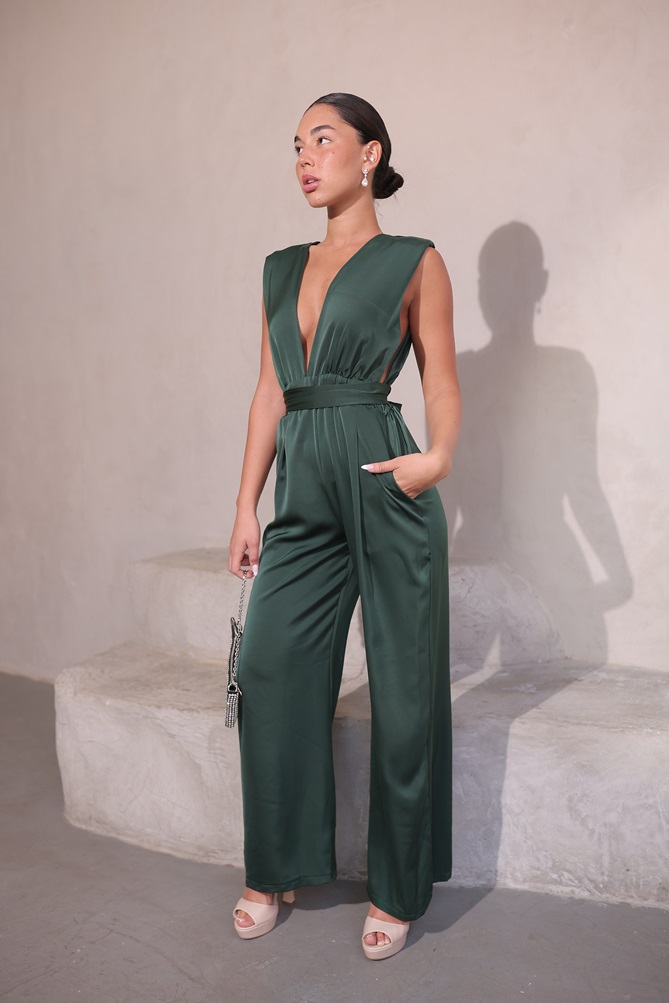 אוברול ערב גרין ירוק בקבוק