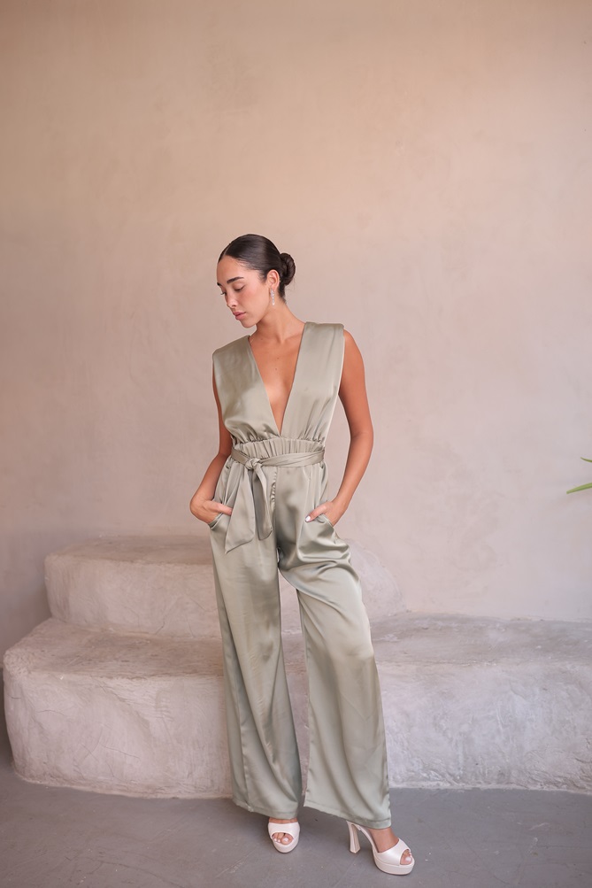 אוברול ערב גרין ירוק תפוח 1