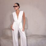 אוברול ערב גרין לבן אוברול ערב גרין לבן