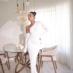 שמלת ערב מקסי רונה לי לבן 2 שמלת ערב מקסי רונה לי לבן 2