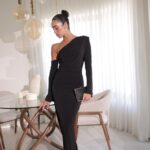 שמלת ערב מקסי רונה לי שחור 1 שמלת ערב מקסי רונה לי שחור 1