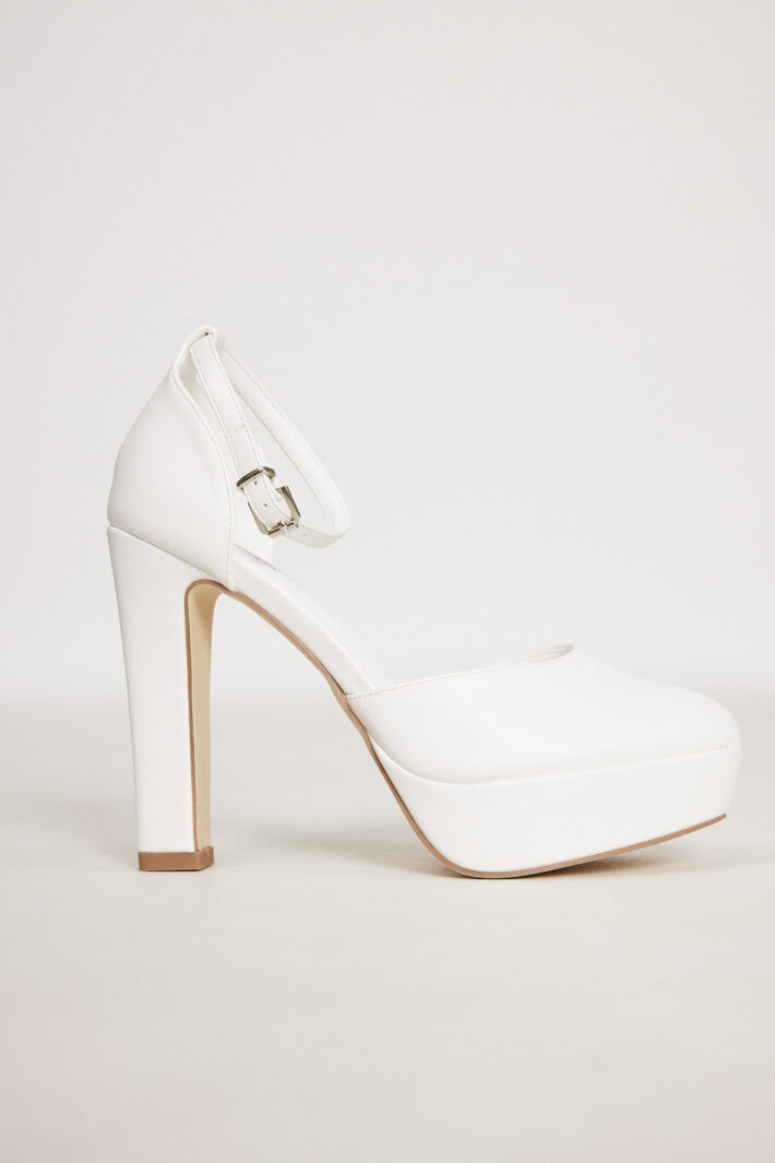 נעל עקב Naya1 לבן 3