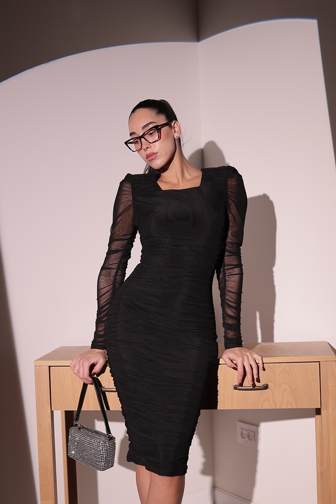 שמלת ערב מידי שרי שחור 2