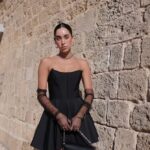 שמלת ערב מיני דין שחור 1 שמלת ערב מיני דין שחור 1