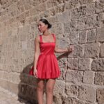 שמלת ערב מיני בלון אדום מון 3