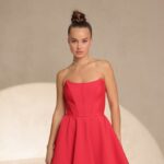 שמלת ערב מיני דין אדום 3