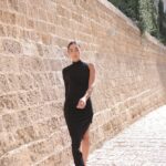 שמלת ערב מקסי פריז שחור