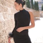 שמלת ערב מקסי פריז שחור 2