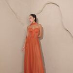 שמלת ערב מקסי אימרי כתום