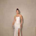 שמלת ערב אליזה לבן 4