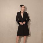 שמלת ערב מידי צנועה לוסיל שחור 2