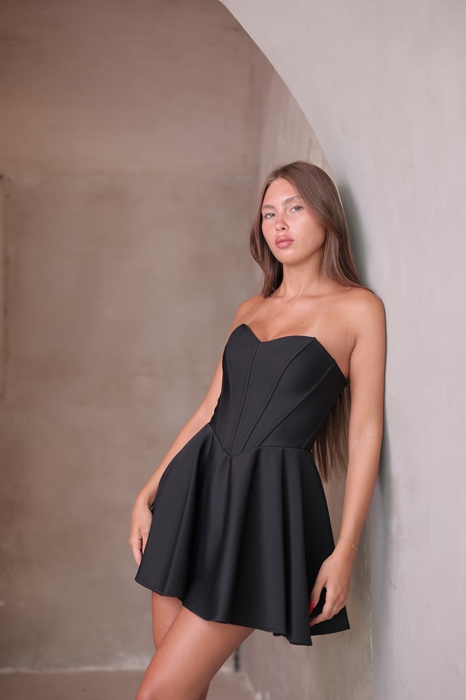 שמלת ערב מיני ונוס שחור 3