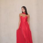 שמלת ערב מקסי ארי אדום Img 4742