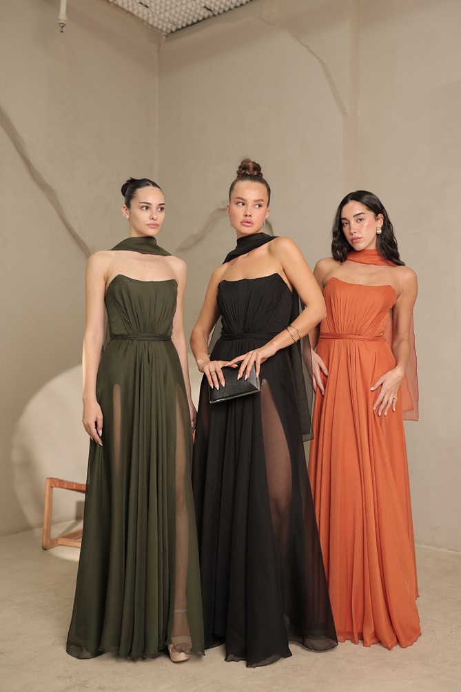 שמלת ערב מקסי חושן