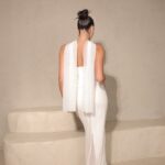 שמלת ערב מקסי לאוני לבן שמלת ערב מקסי לאוני לבן