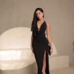שמלת ערב מקסי סניה שחור 4