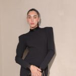 שמלת ערב מקסי צנועה אליה שחור 3