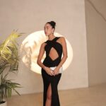 שמלת ערב מקסי ריס שחור 3