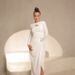 שמלת ערב צנועה נועם לבן4