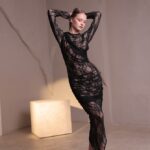 שמלת ערב מידי צנועה ריסל שחור גוף 4 שמלת ערב מידי צנועה ריסל שחור גוף 4