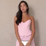 שמלת ערב מיני רוזה ורוד 6