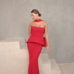 שמלת ערב מקסי סהר אדום 4