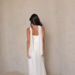 שמלת ערב מקסי שנהב לבן 1