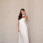 שמלת ערב מקסי שנהב לבן 4